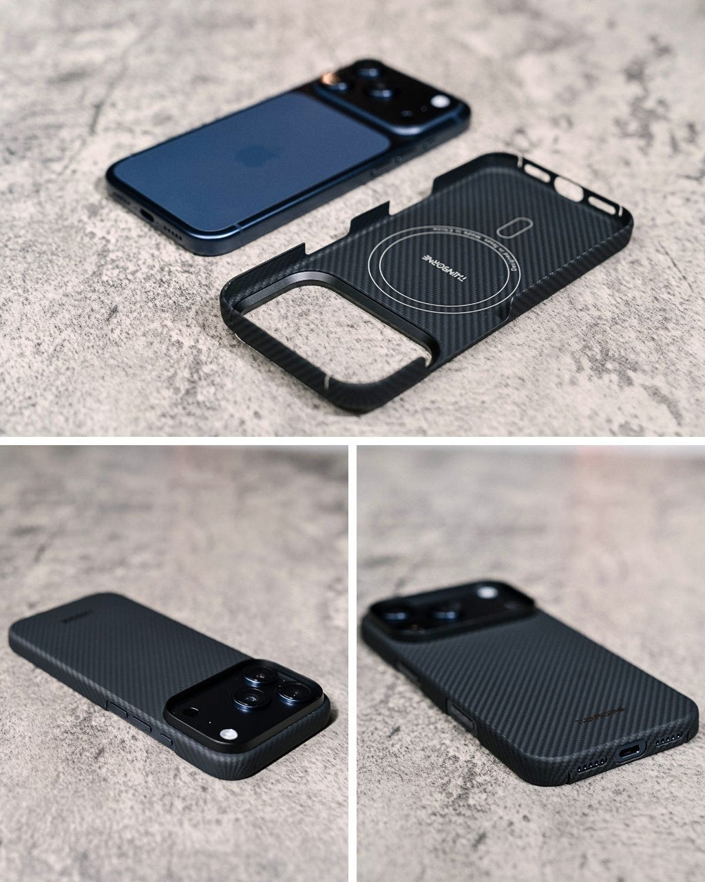 iPhone 17 Pro Max Case - Super Thin | Aramid Fiber | MagSafe - Black